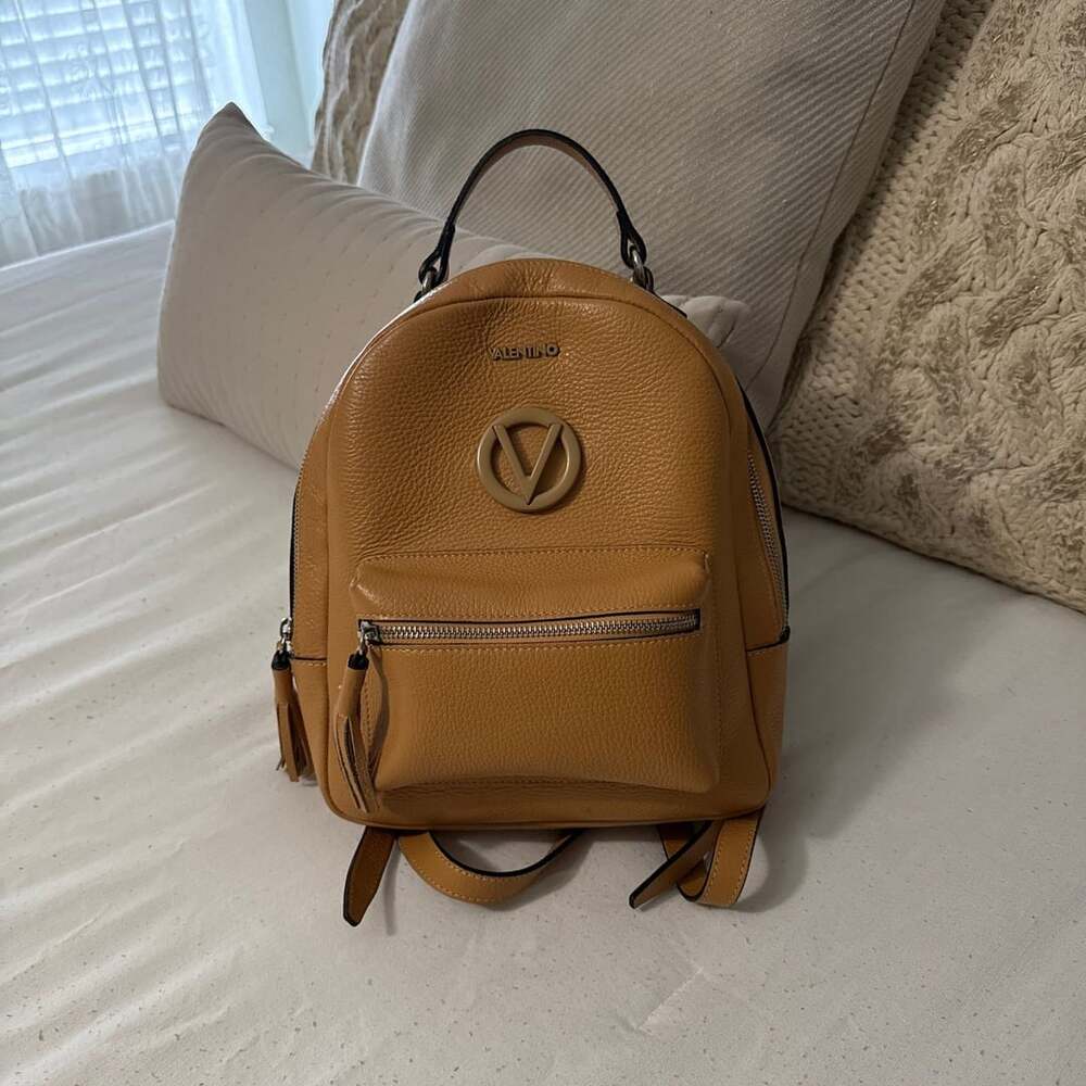 Valentino by Mario Valentino Seanye Pebbled Leather Backpack